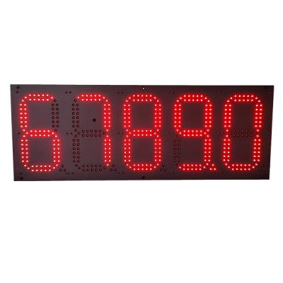 China Remote Control 12 Inches Led Petrol Price Displays Single Color Digital Changeable Display for sale