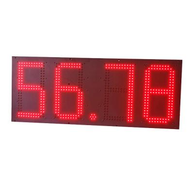 China OEM ODM Outdoor LED Price Board Petrol Station Gas Price Display 6-64 Inch for sale