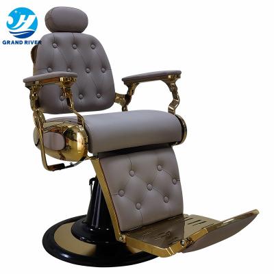 China Modern Favorite Hairstylist Dedicated Retro Lifting And Putting Inverted Scrape Chair for sale