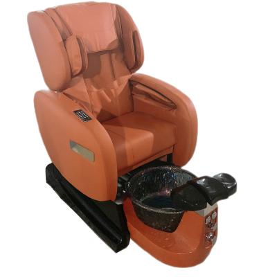 China Modern Luxury Hot Selling Colorful LED Light Pedicure Massage Chairs Foot Spa LED Seat OEM Color Vibration Adjustable Type Jet Device Product for sale