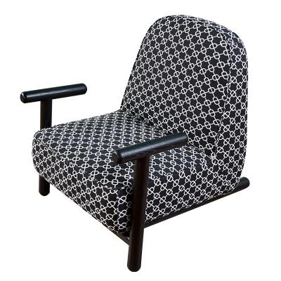 China Extended Chair Living Room Fabric Houndstooth Leisure Design Foldable Single Lazy Nordic Creative Sofa for sale