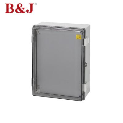 China ABS Or PC Factory Standard Sizes 400*300*170 mm Electric Plastic Enclosures Transparent Door Junction Box Manufacturer for sale