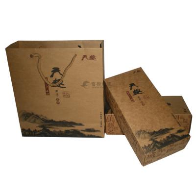 China Craft paper packaging box and bag for sale