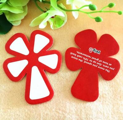 China absorbent paper Material and Eco-Friendly Feature paper coaster with custom logo printed with different shape available for sale