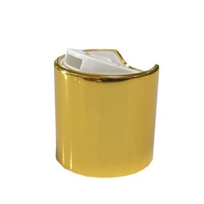 China 24/410 Shiny Gold Alu Disc Top Cap for Bottle Samples US 0.01/Piece Request Sample for sale