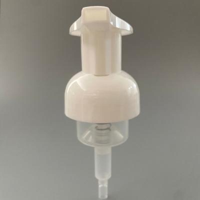 China Right Left Locking Outside Spring Liquid Foam Pump for White 40mm Plastic Foam Supply for sale