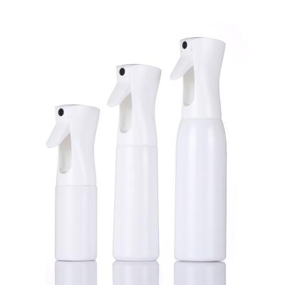 Chine Adultes Ovale 200 ml Blanc Pulvérisateur plastique pour animaux de compagnie Bouteille Pulvérisateur de brouillard fin Pompe Pulvérisateur d'eau en plastique à vendre