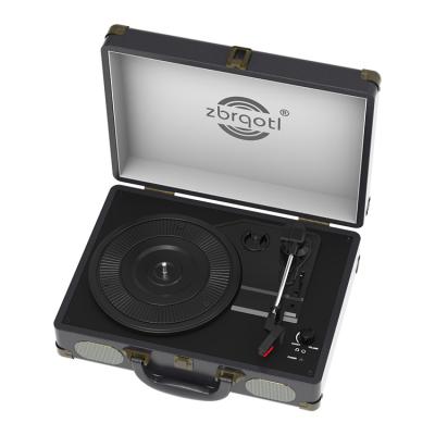 China Hot Selling MDF+PU Phonograph Support 3 Speed ​​Modern Vinyl Record Play Portable Towel Turntable Player for sale