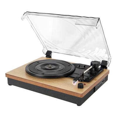 China Modern design plug and play phonograph with classic LP player wireless speaker phonograph can be customization turntable player for sale