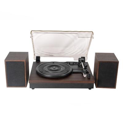 China Antique Retro Vintage LP Vinyl Records Lp Vinyl Player Phonograph With Extra Retro Vintage Home Decor Speaker Record Player Wooden Turntable for sale