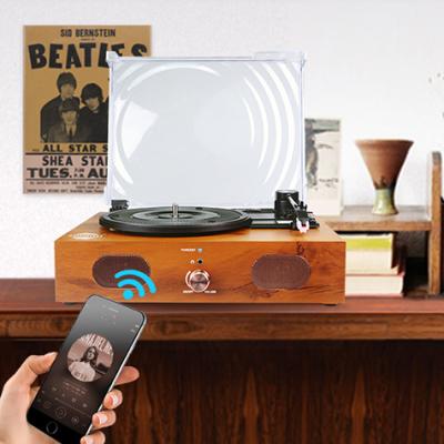 China Wholesale Attractive Playing Wireless In Cheap Price And Quality Player LP Record Player 3-Speed ​​Gramaphone Antique Retro Recorder Turntable for sale