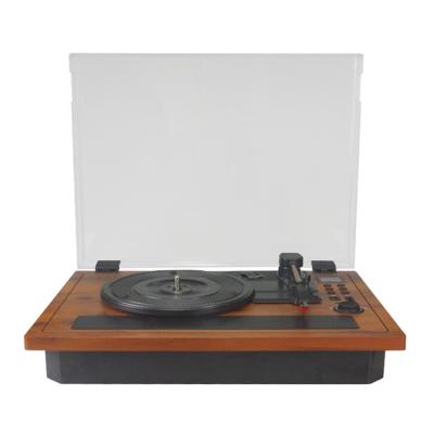 China USB SD Play and Vinyl / Play High End Great Quality Modern Phono Built In Stereo Speakers Multifunctional Turntable Player for sale