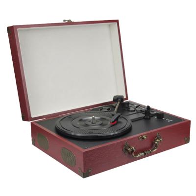 China Popular Home Audio Player Portable Three-speed Turntable Modern Suitcase Phonograph With SD Card Record Player for sale