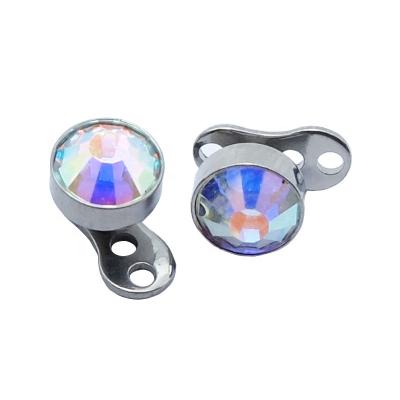 China G23 Titanium Dermal Stone Anchor Press Piercing Jewelry for sale