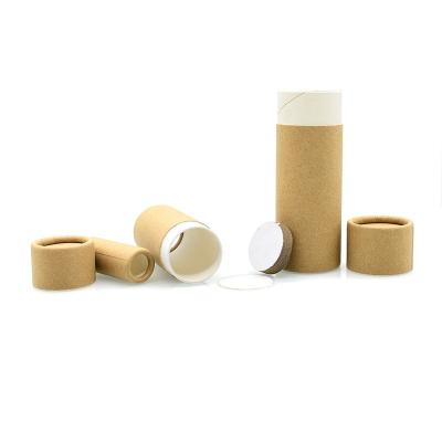 China Refillable Biodegradable Newspaper Dispensing Tour Solid Perfume Cardboard Kraft Paper Tube Container 0.3oz 0.5oz 1oz 1.5oz 2oz 2.5oz For Lipstick for sale