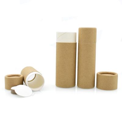 China Recyclable Customized Leakproof Lipstick Tube Push Bottom Cardboard Paper Packaging Tube for sale