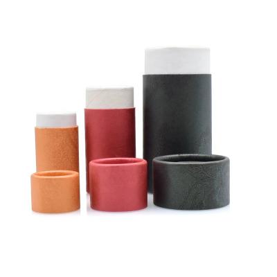 China Biodegradable Colored Tube Paperboard Essential Oil Bottle Tea Gift Cosmetic Packaging Cardboard Tube Customized Round Box Kraft Paper for sale