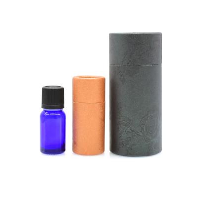 China Wholesale Biodegradable Empty Round Cardboard Box Essential Oil Bottle Gift Cosmetic Cardboard Paper Tube Container China Jar Packaging for sale