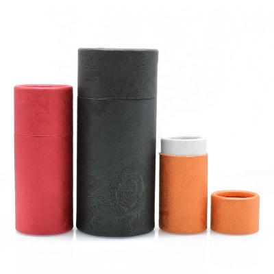 China Wholesale Creative Biodegradable Factory Round Wrapping Paper Tube Packaging Pen Candy Tea Food Packaging for sale