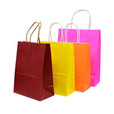 China Factory Shopping Kraft Paper Color Custom Gift Wholesale Biodegradable Paper Bags Luxury Clothing Packaging Paper Bags for sale