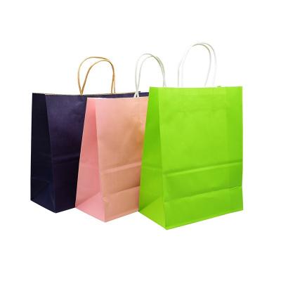 China Biodegradable Custom Printing Portable Logo Jewelry Shopping Kraft Paper Bag Wrapping Paper Bag Gift Box Clothing for sale