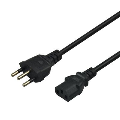 China 3Pin Brasilien Stecker Stromkabel 1m 1,5m 1,8m 2m Für PC-Adapter zu verkaufen