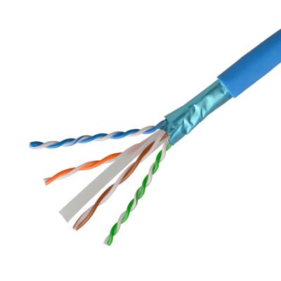 中国 4ペア CCA Cat6a LANケーブル Utp Ftp Cat5eネットワークケーブル HDPE隔熱 販売のため