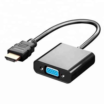 China HDMI para VGA Adaptador Convertidor 1080P Digital para Análogo Áudio Vídeo para Laptop Tablet PC à venda