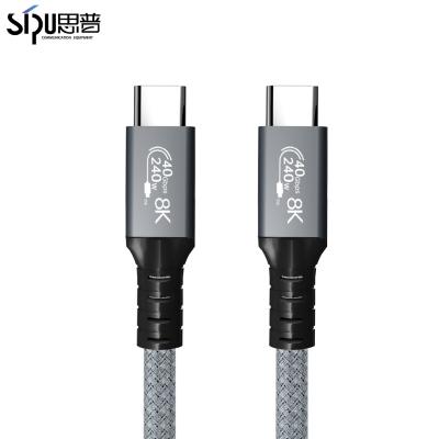 Κίνα Νέο προϊόν Γκρίζα USB 4.0 1M Lightning Γρήγορη φόρτιση TYPEC TO TYPEC 40GBPS HDMI καλώδιο 8K προς πώληση