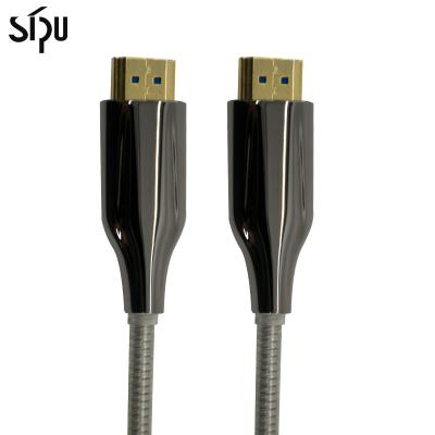 China Black 10M HDMI Cable 4K 60Hz 18Gbps AOC HDMI Ultra-HD Optical Fiber Optic Cable for sale