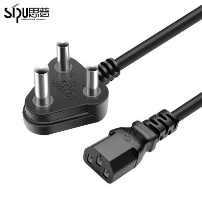 China 1.5M India Power Electric Plug With Power Cord South Africa 3 Pin Power Cable For Computer And Laptop for sale