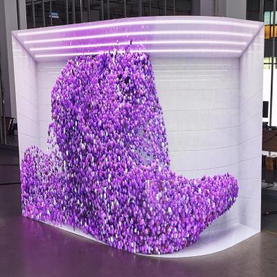 China Manufacturer TOALED P2 3D Indoor Full Color LED Display Advertising Shenzhen Logo Video Wall for sale