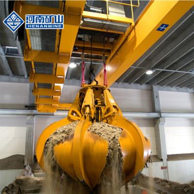 China 5-20T Bridge Crane Double Grab Bucket Grider Overhead Crane for Workshop Drop Overhead Grab Crane for sale