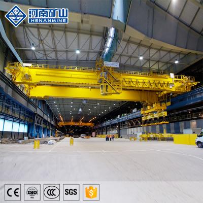 China Bridge Crane 10 Ton Double Girder Remote Control Electric Overhead Traveling Magnetic Crane for sale