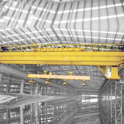 China Bridge Crane 10t 15t QL Double Girder Overhead Crane With Carrier-girder Piping For Sale for sale