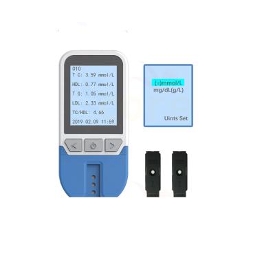 China Low Density Lipoprotein Cholesterol Blood HDL TG TC/HDL 4 in 1 Tester Cholesterol Meter High Density Lipoprotein Holesterol Lipid Analyzer Triglyceride for sale