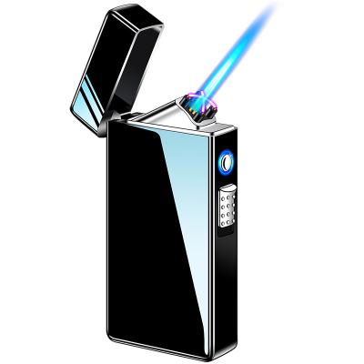 China Refillable and refill to use to buy stylish gas rechargeable electric electronic torch double multi-functional arc censer Jet Flame Smoke Lighter for sale