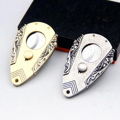 China Wholesale Luxury Cigar Cutter Cigar Cutter Zinc Alloy and INOX Stainless Steel Cutter for sale