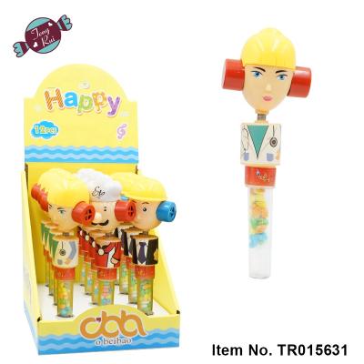 China Cartoon Toys Shaking Whistle Candy Toy Profession Toy For Kids With Soft Candy Soft Candy for sale