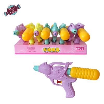 China Plastic Summer Plastic Water Gun Toys With Sweet Candy for sale