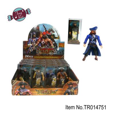 China Cartoon Toys Maker China Figure Blocks Pirate DIY Installation Sea Warriors Candy Toy for sale