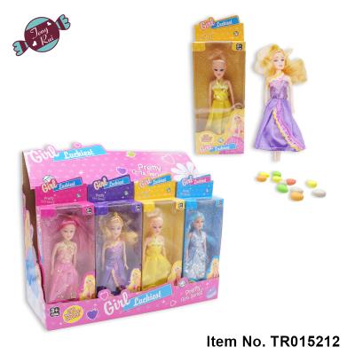 China Cartoon Toys 16cm Height Doll Pretty Girl Series With Sweet Candy Toy for sale