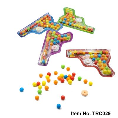 China Paintball Assorted Fizz Tablet Glucose Tablet Hard Candy Coated Balls Natural Fruity Acid Sour On Gun-shape Blister for sale