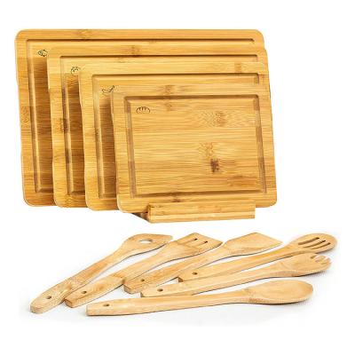 China Sustainable Wholesale Bamboo Cutting Board Set Wooden Cutting Boards For Kitchen for sale