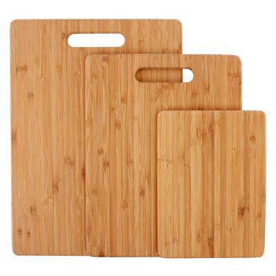 China Sustainable Bamboo Cutting Boards for Kitchen Wood Cutting Board [Set of 3] for Cutting Meat, Vegetables, Fruits, Cheese for sale