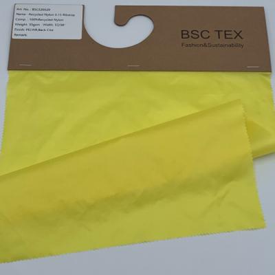 China 20D 0.25 39 Gsm Polyester Taffeta Fabric Double Lines Ripstop Taffeta Fabric for sale