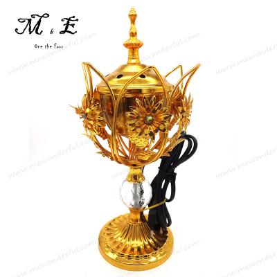 China Metal Aladdin lamp censer, wholesale electric oil incense burners, mubkhar burner for sale