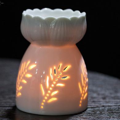 China Indian Wholesale Custom Incense Censer Ceramic Wax Melts Aroma Warmer Oil Burner for sale