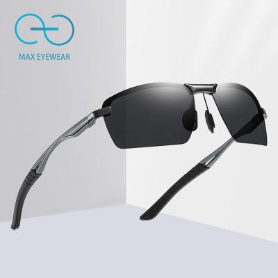 China Custom made sunglass 2021 men's logo male magnesium polarized aluminum lens sunglasses w3391 fashion oem sunglasses square fashionable dinner quality for sale