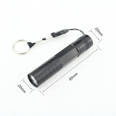 China Aluminum Colorful Promotional Mini Led Torch Keychain Emergency AA Battery for sale